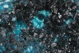 Vibrant Blue Veszelyite Cluster on Hemimorphite - Congo #208067-5